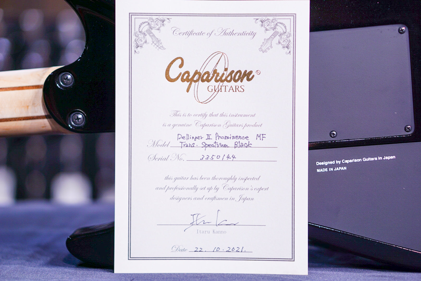 Caparison Dellinger II Prominence MF Trans spectrum black 3350144 - HIENDGUITAR Caparison Guitars