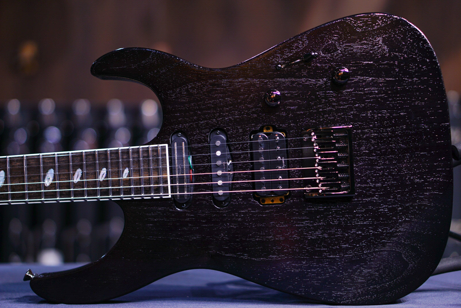 Caparison Dellinger WB-FX EF Transparent Charcoal Black 3370152 - HIENDGUITAR Caparison Guitars