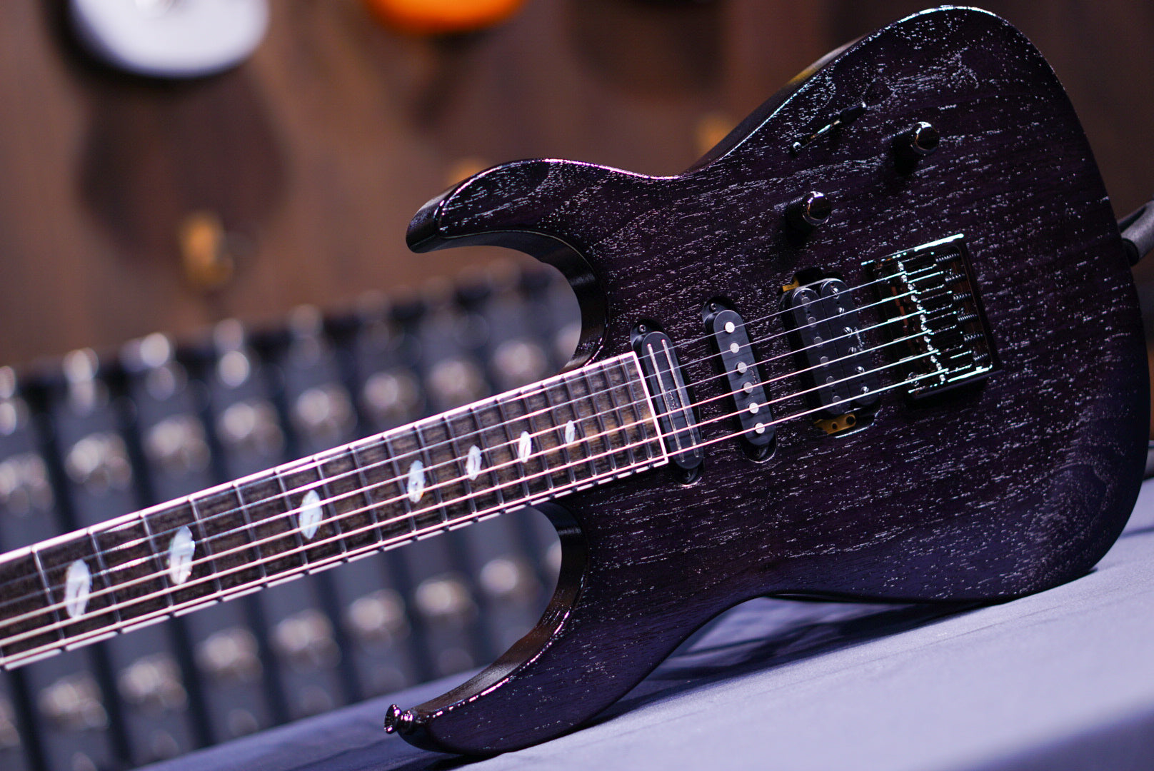 Caparison Dellinger WB-FX EF Transparent Charcoal Black 3370152 - HIENDGUITAR Caparison Guitars
