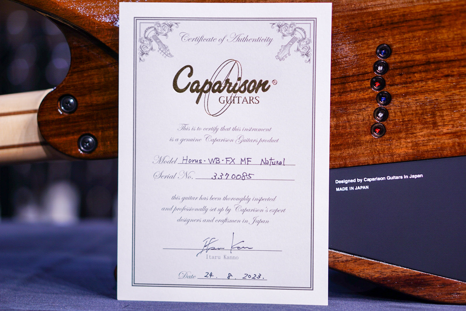 Caparison Horus WB FX MF Natural 3370085 - HIENDGUITAR Caparison Guitars