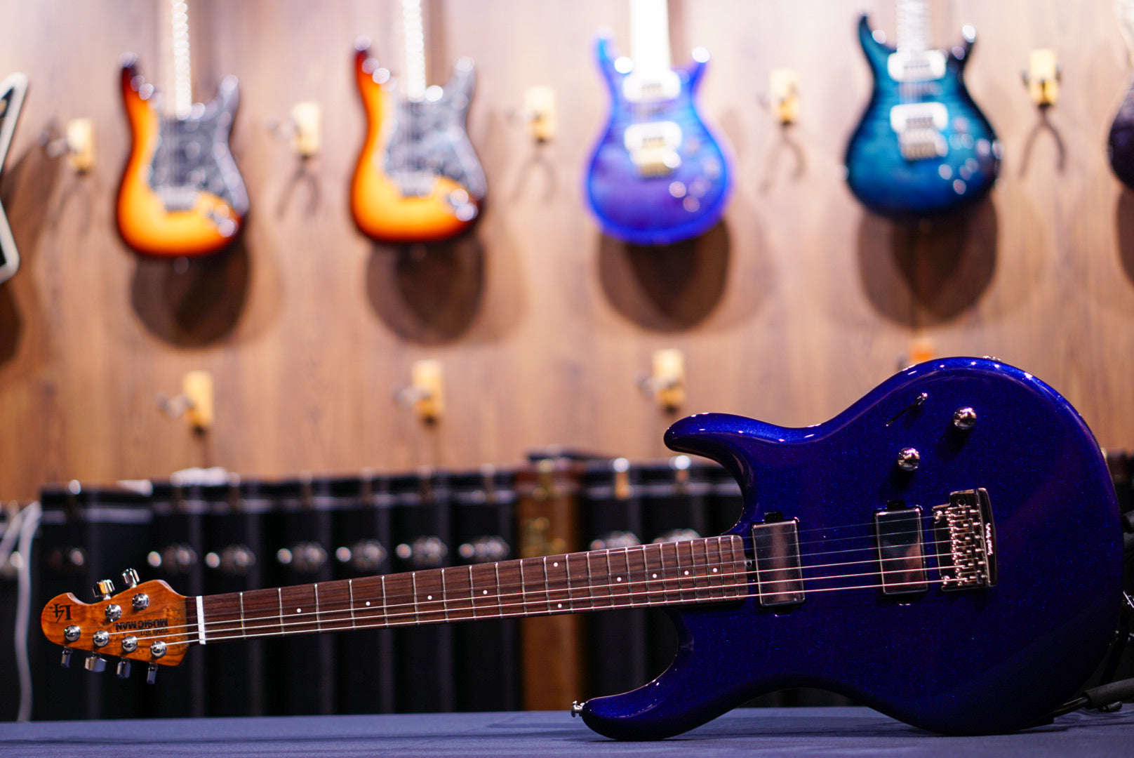 Ernie Ball Music Man Luke 4 HH Butane Blue H08201