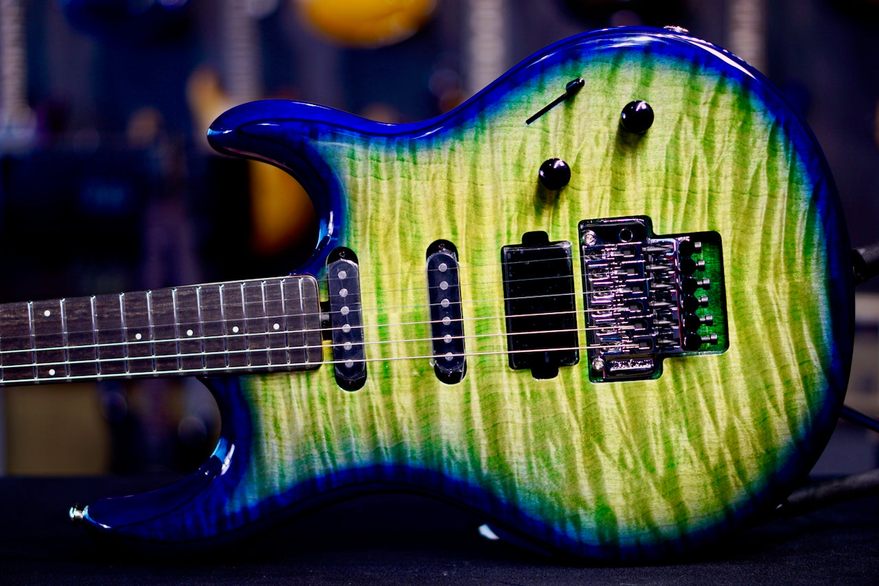 Ernie Ball Music Man Luke 4 HSS Green Tide D01309