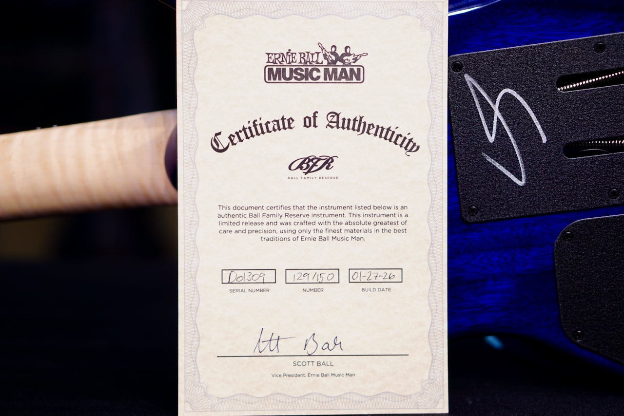 Ernie Ball Music Man Luke 4 HSS Green Tide D01309