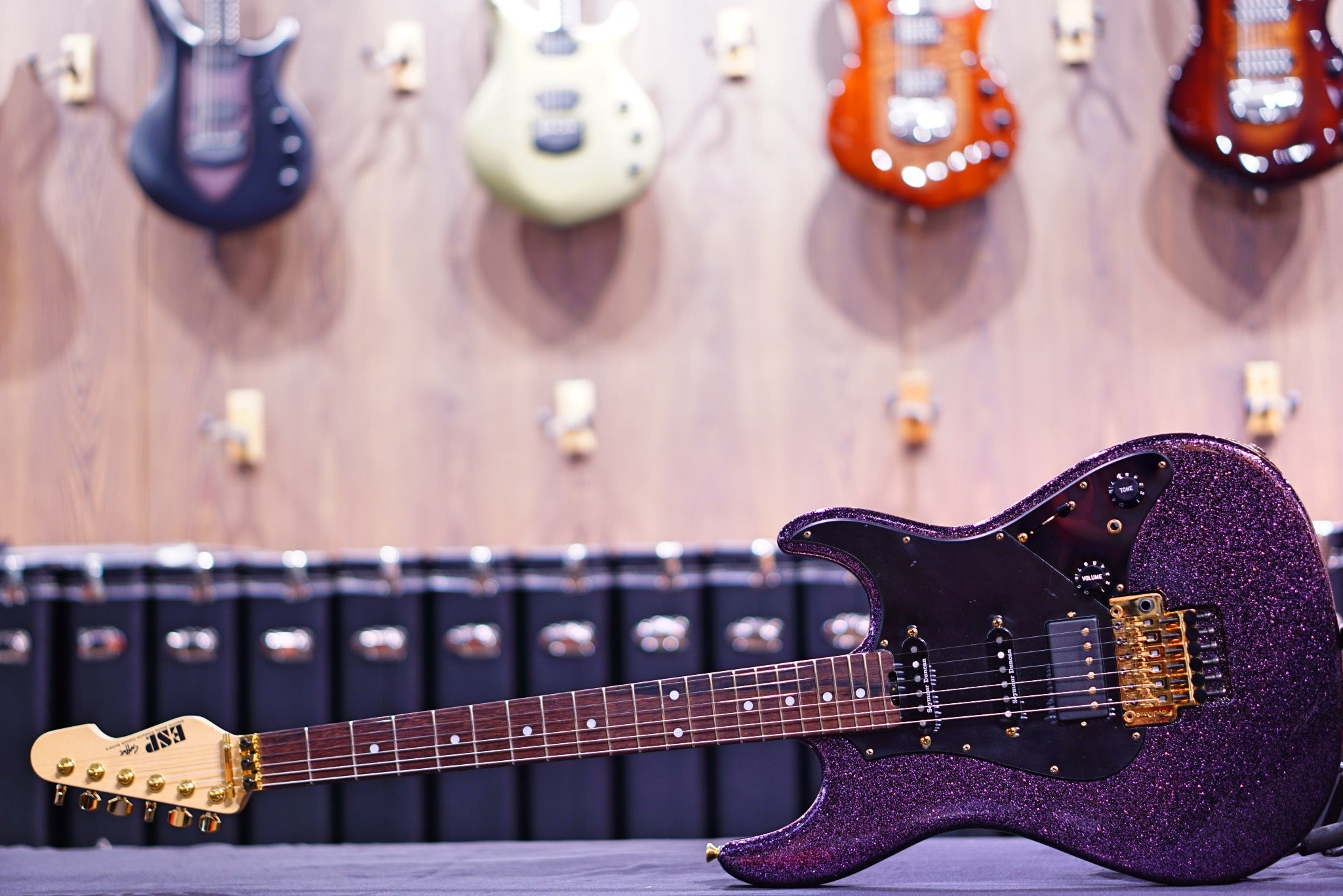 ESP Original snapper FR purple sparkle granite e6521212 - HIENDGUITAR esp GUITAR