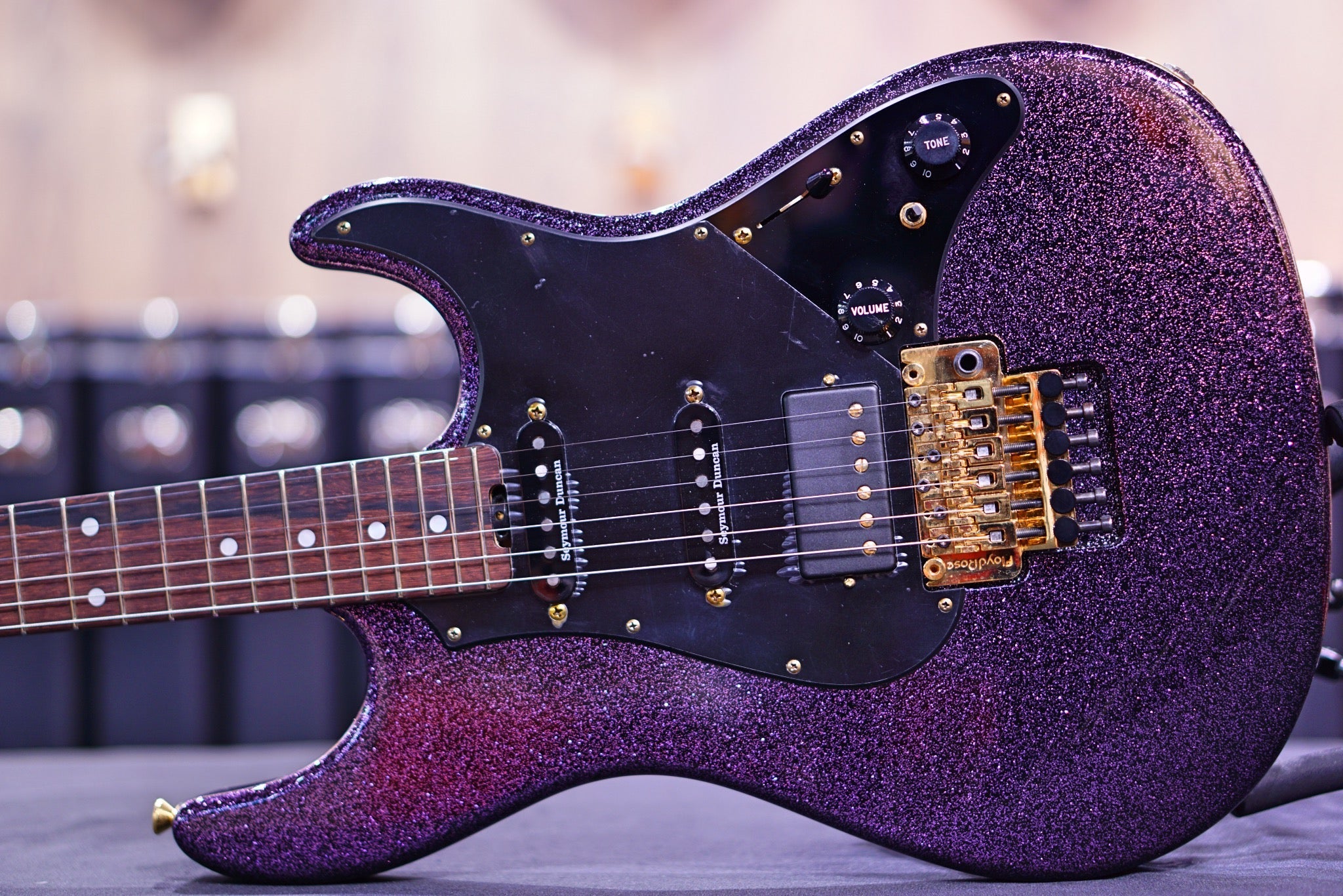 ESP Original snapper FR purple sparkle granite e6521212 - HIENDGUITAR esp GUITAR