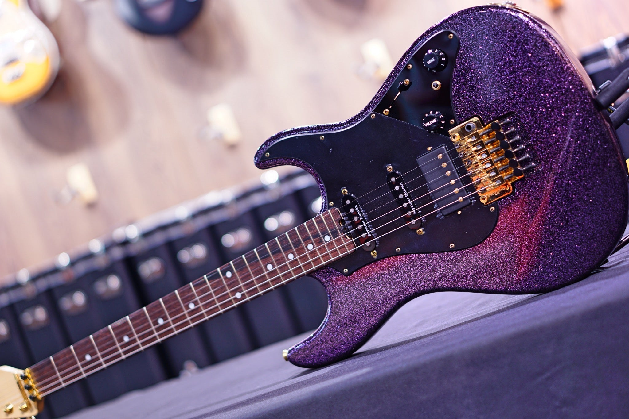 ESP Original snapper FR purple sparkle granite e6521212 - HIENDGUITAR esp GUITAR