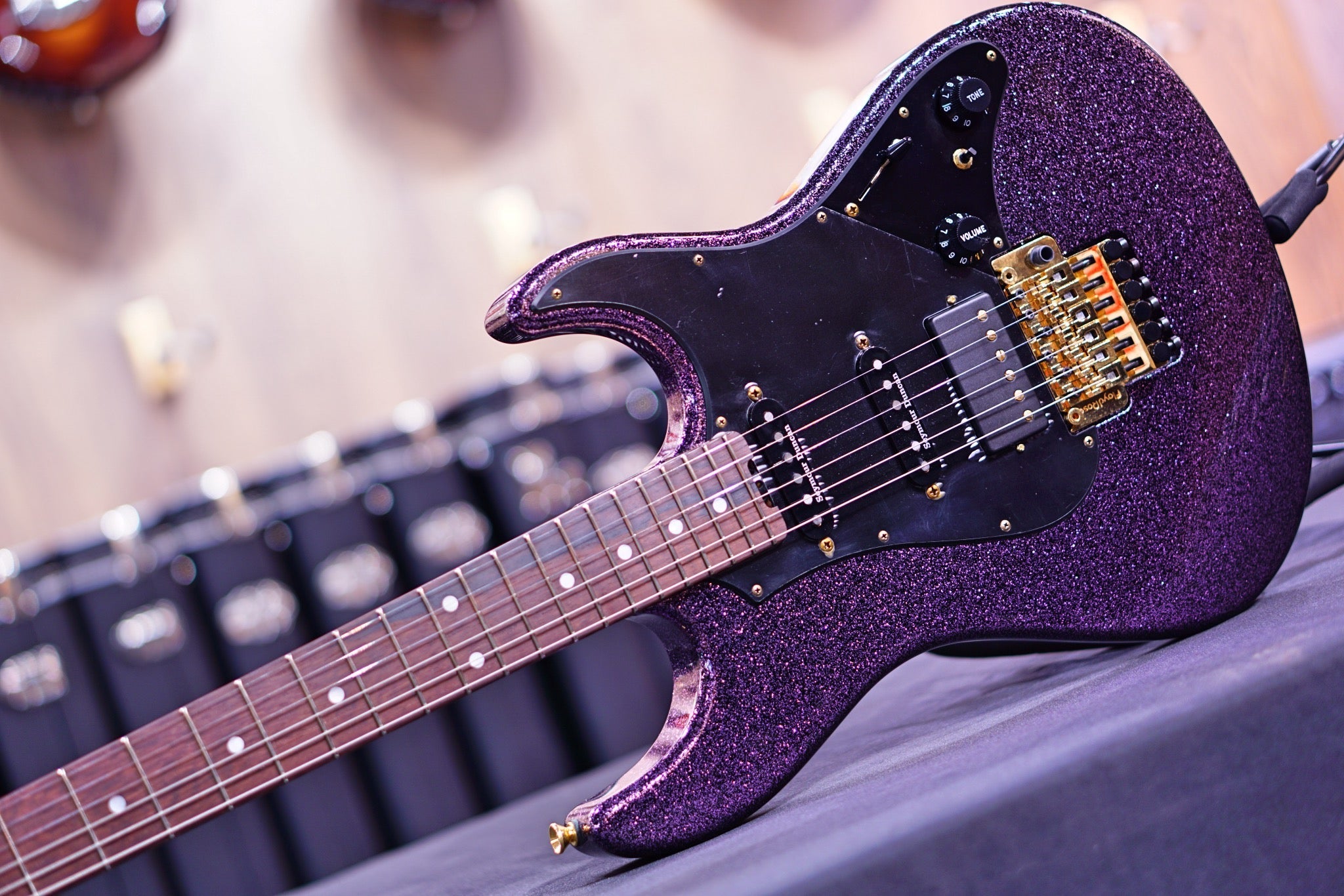 ESP Original snapper FR purple sparkle granite e6521212 - HIENDGUITAR esp GUITAR