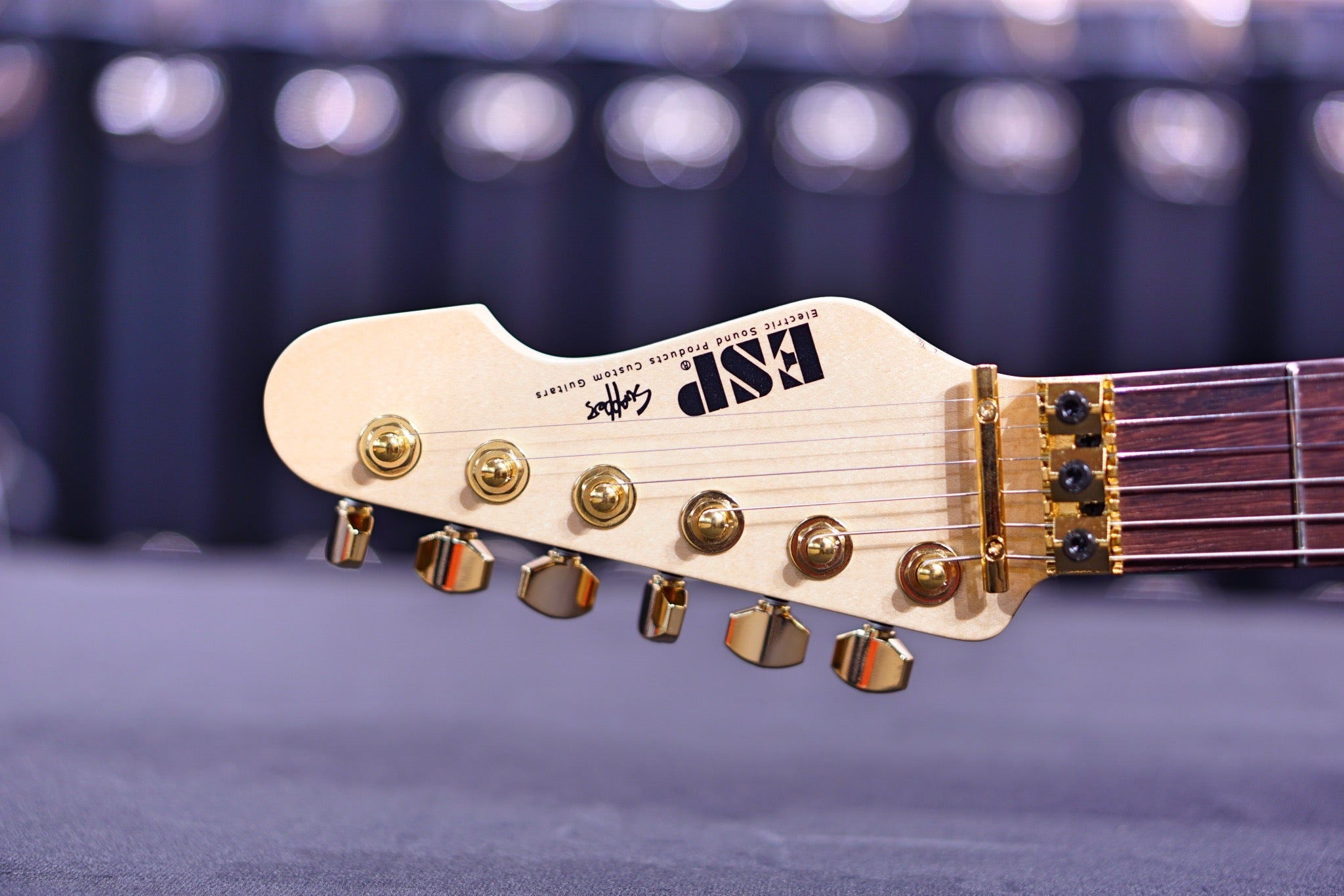 ESP Original snapper FR purple sparkle granite e6521212 - HIENDGUITAR esp GUITAR