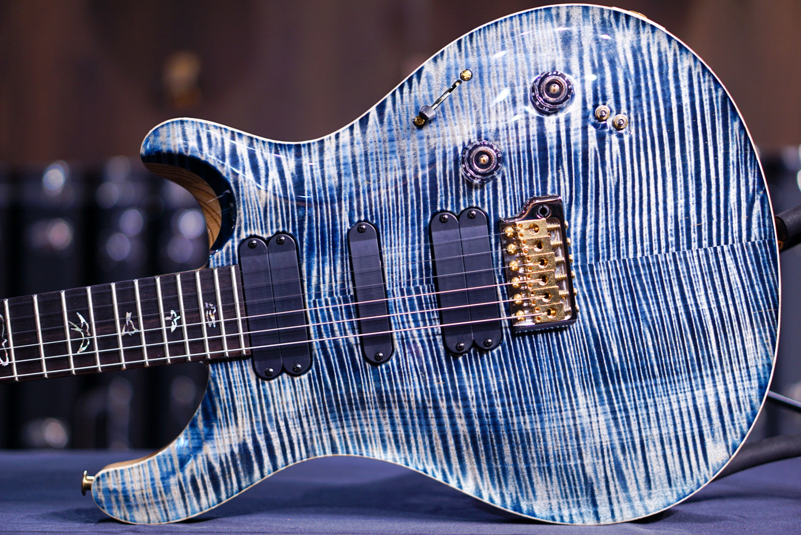 PRS 509 wood library w rosewood neck faded whale blue 10 Top 0374818