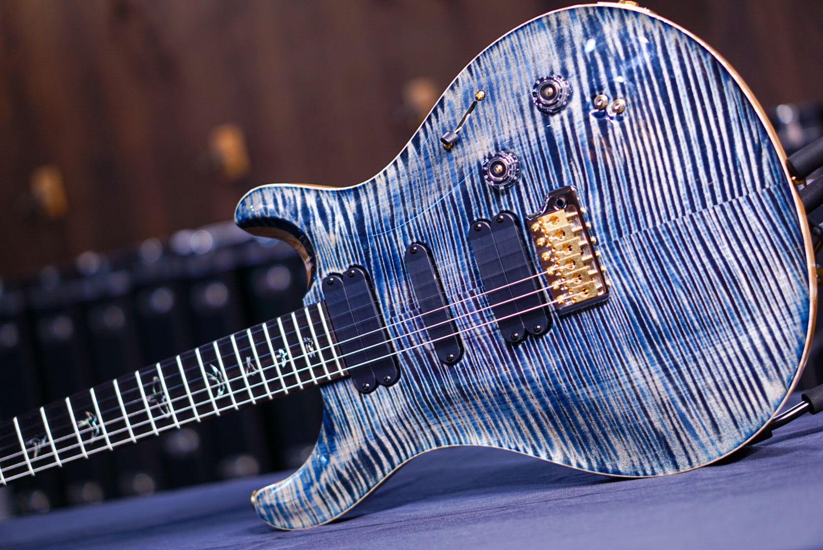 PRS 509 wood library w rosewood neck faded whale blue 10 Top 0374818