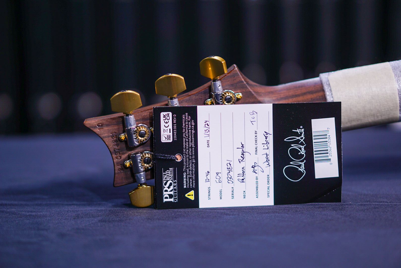 PRS 509 wood library w rosewood neck river blue 10 Top 0374821