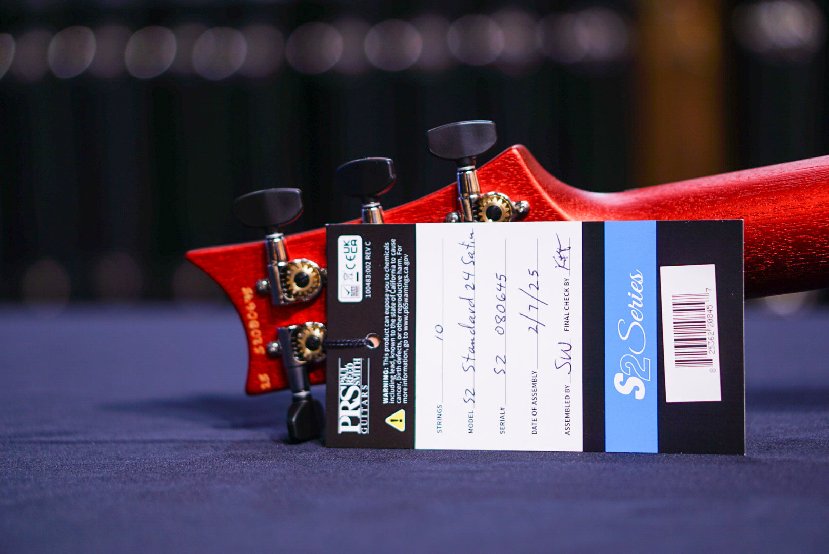 PRS S2 Standard 24 Satin Red Apple Metallic S2 080645