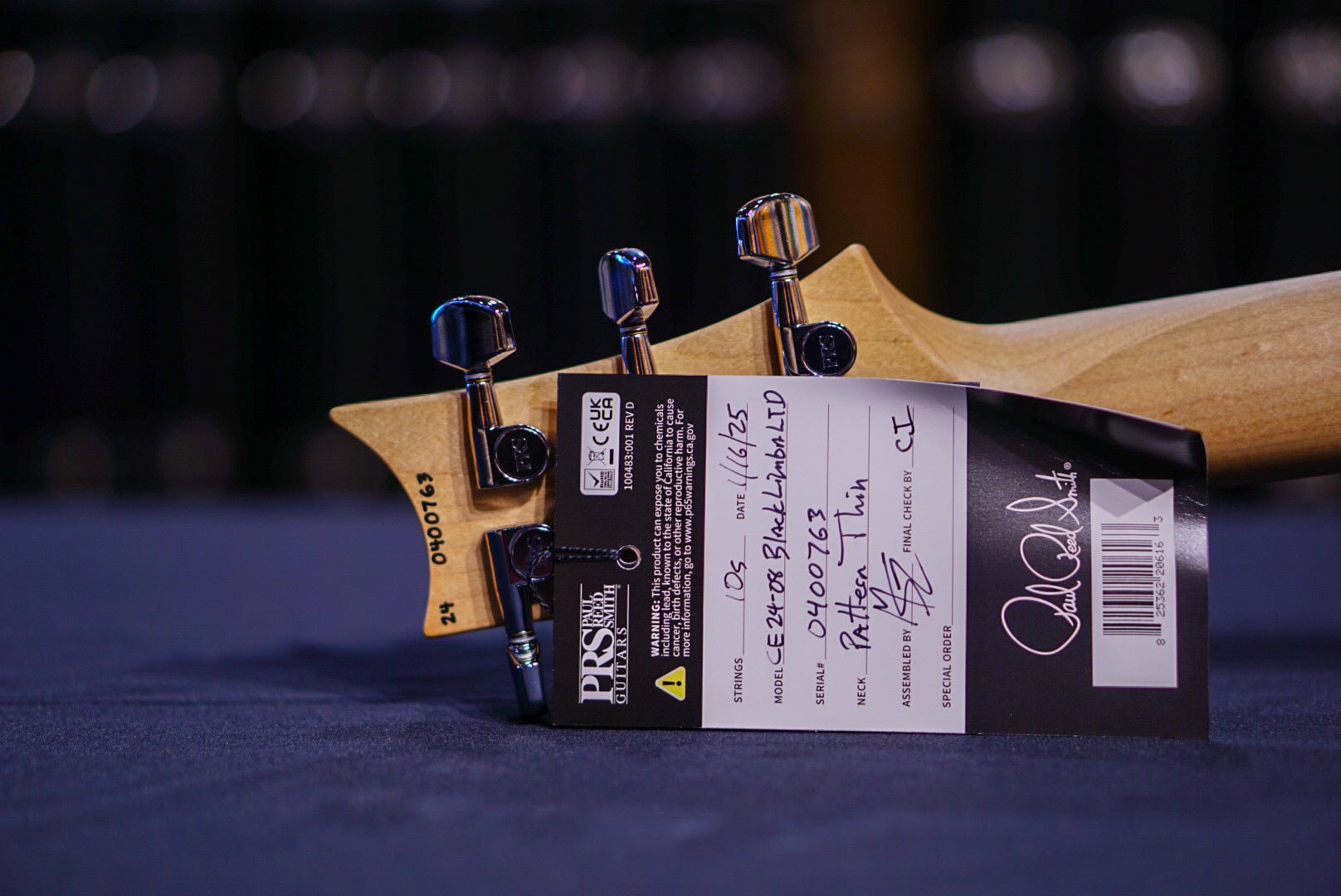 PRS CE 24-08 Black Limba Limited Edition 0400763
