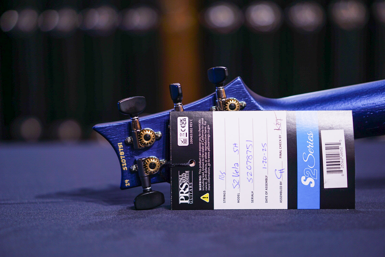 PRS S2 Vela Semi-Hollow Satin Metallic Midnight 2025 S2078751