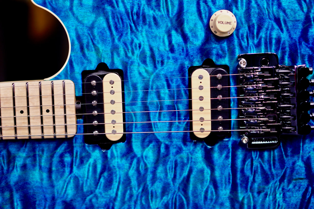 Ernieball Musicman Axis 30th Translucent Blue H04437