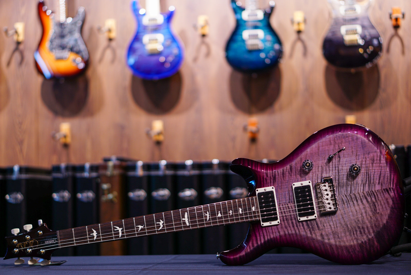 PRS S2 Custom 24 Faded Gray Black Purple Burst S2079230 2025