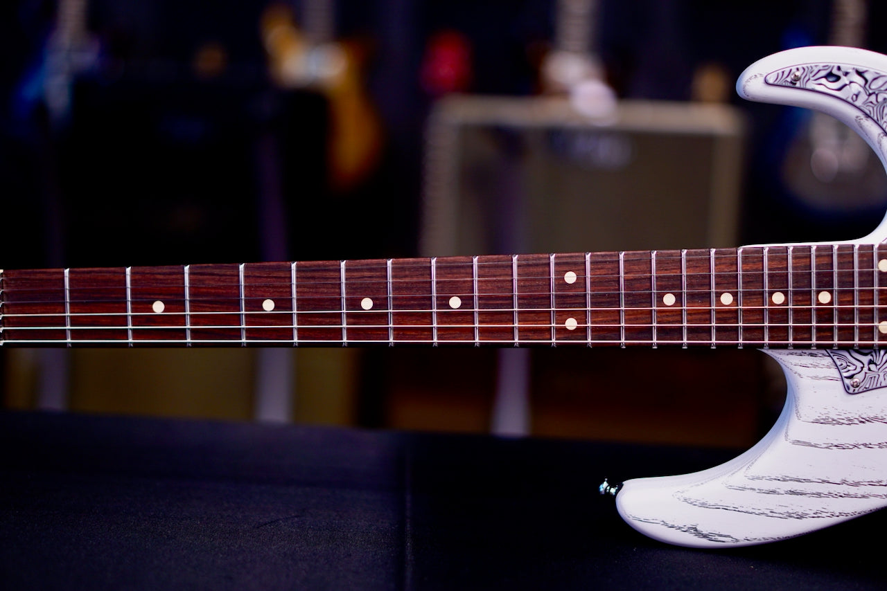 Tom Anderson Guardian Angel Player Satin Organic Grain White with Black * 02-19-26A *