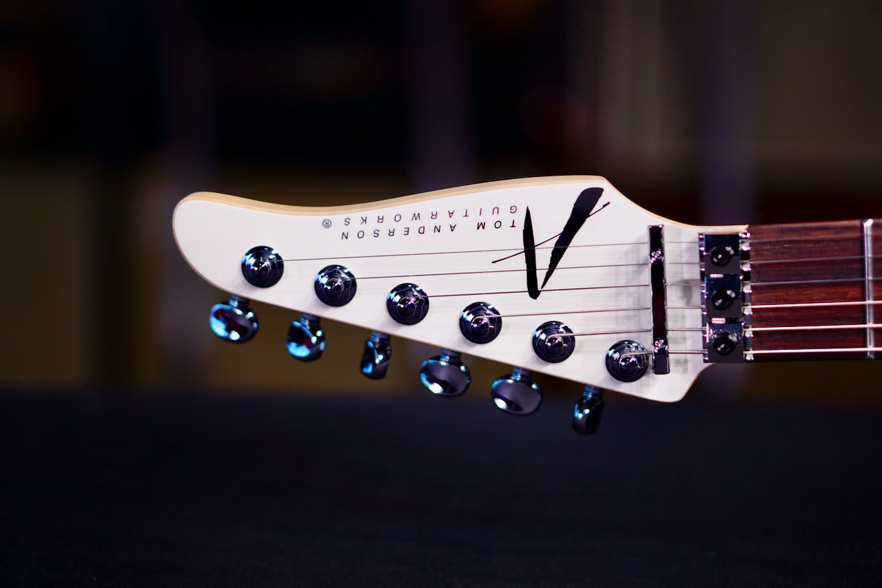 Tom Anderson Guardian Angel Player Satin Organic Grain White with Black * 02-19-26A *