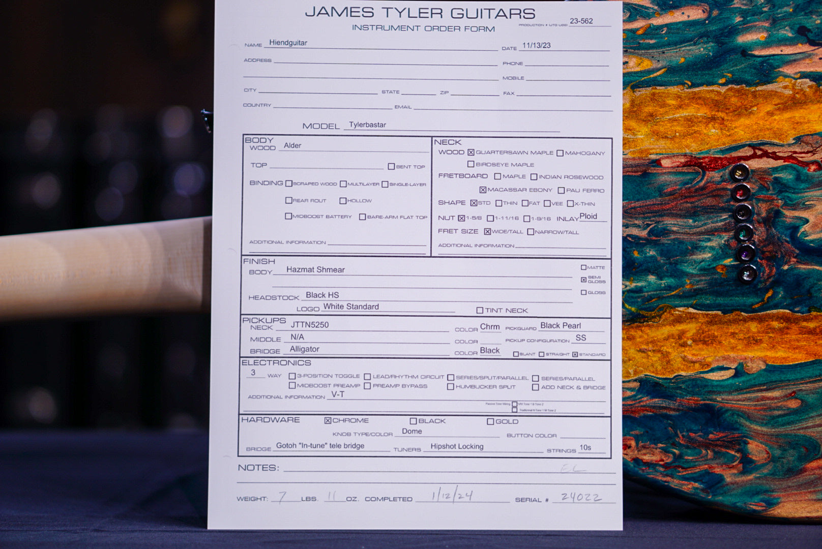 James Tyler Tylerbastar hazmat shmear 24022