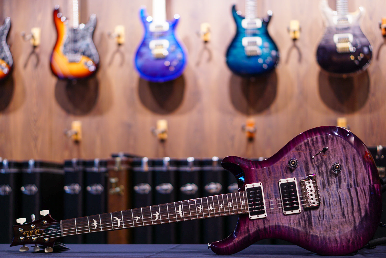 PRS S2 Custom 24 Faded Gray Black Purple Burst S2080071 2025