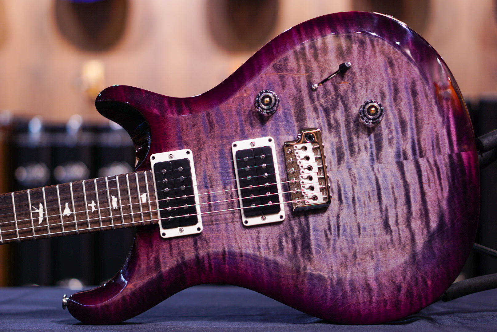 PRS S2 Custom 24 Faded Gray Black Purple Burst S2080071 2025
