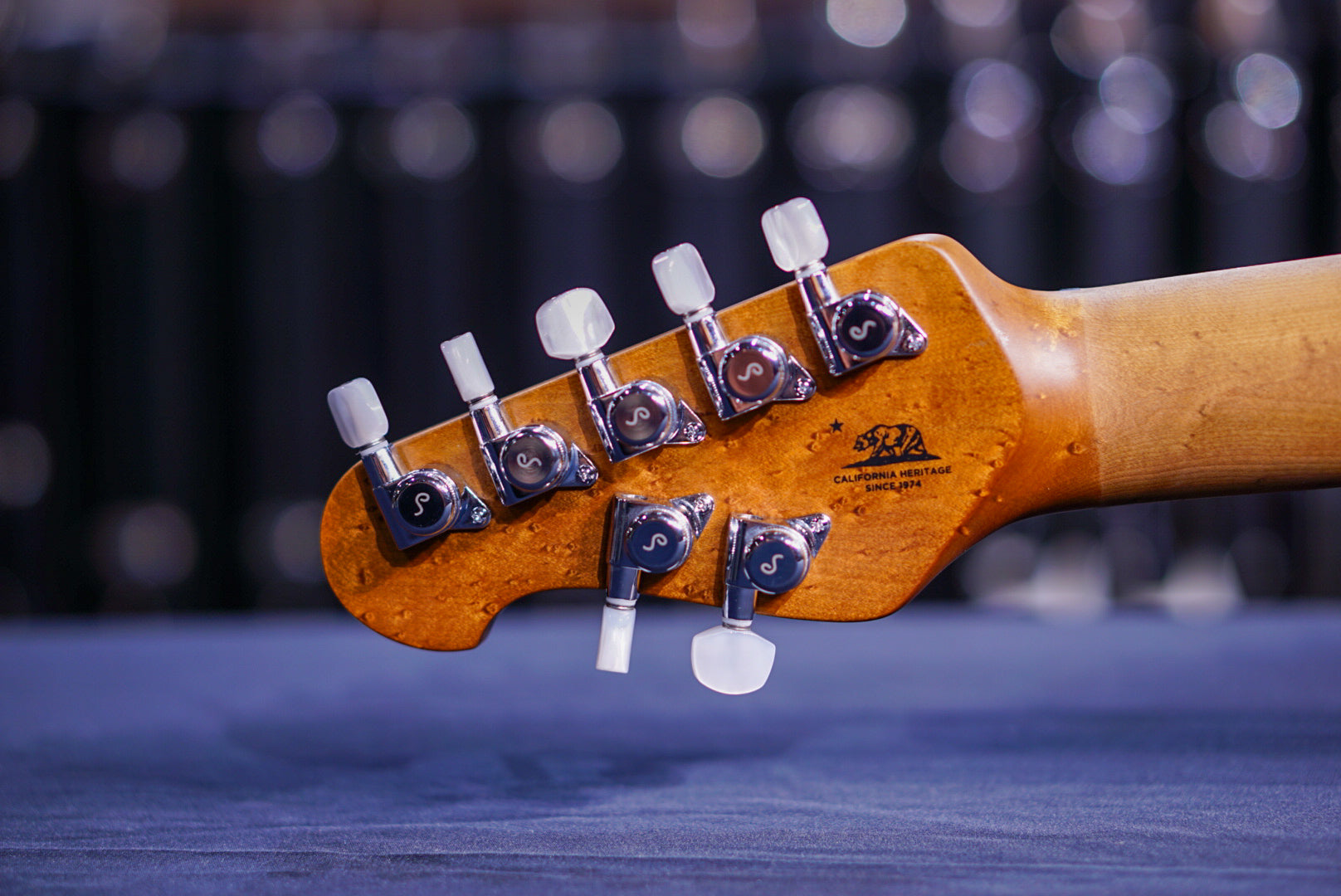 Ernie Ball Music Man JP15 7-string Electric Guitar - Sahara Burst Flame K02322