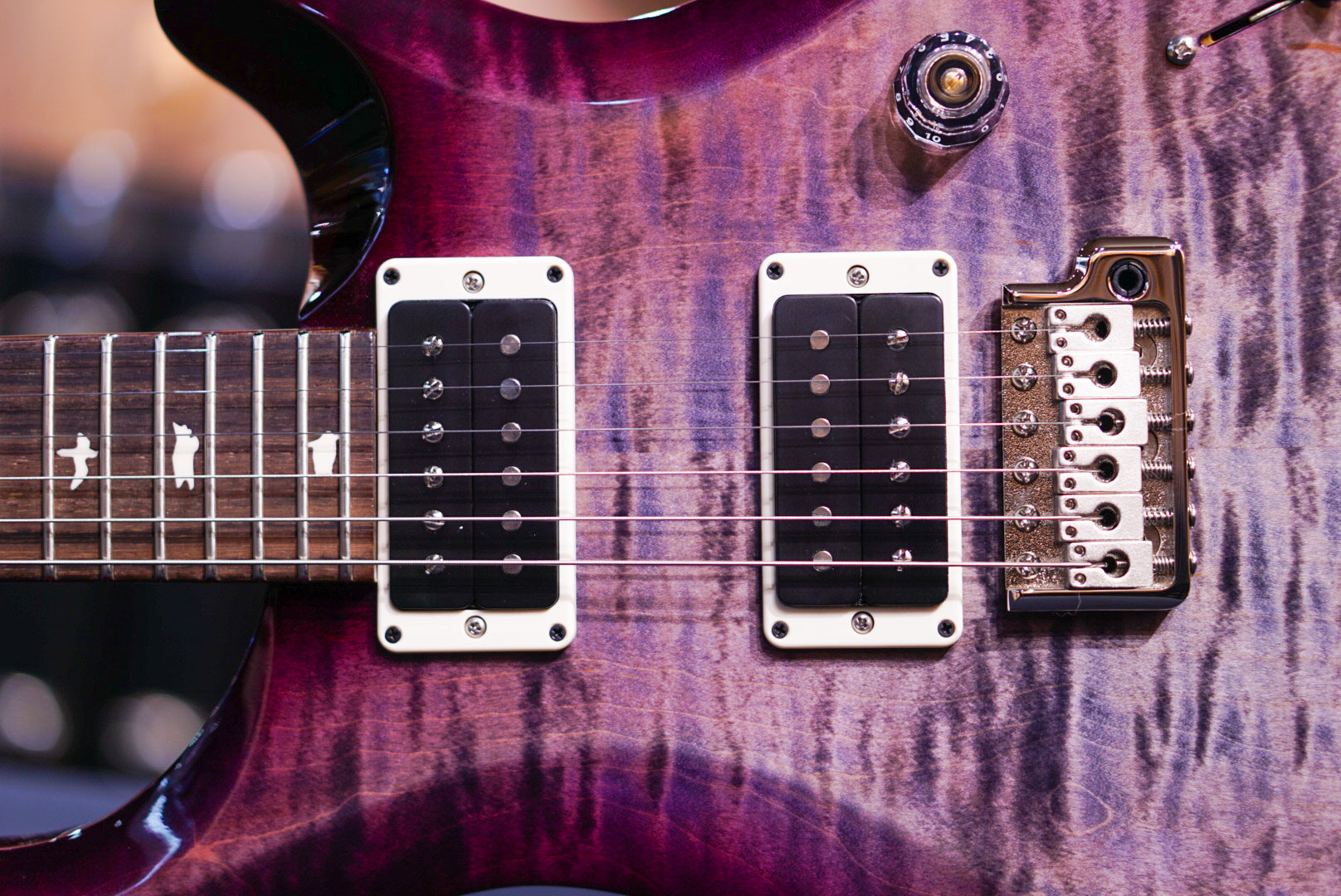 PRS S2 Custom 24 Faded Gray Black Purple Burst S2080071 2025