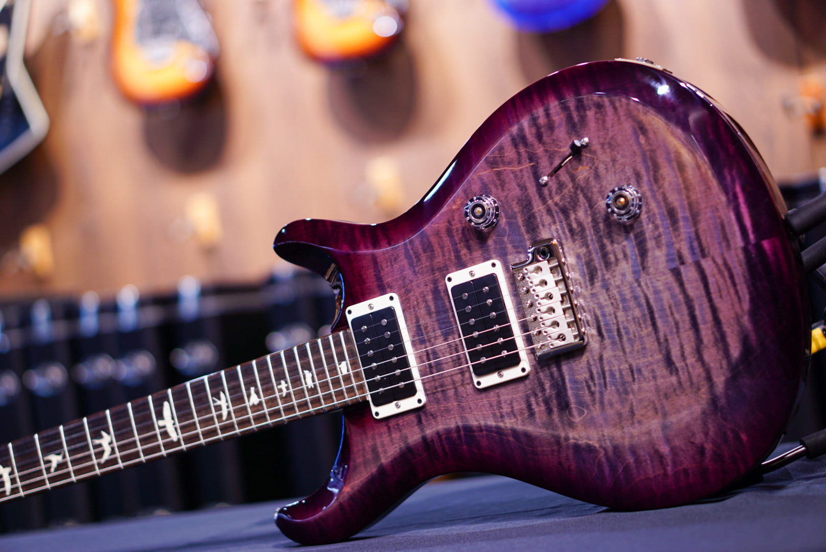 PRS S2 Custom 24 Faded Gray Black Purple Burst S2080071 2025