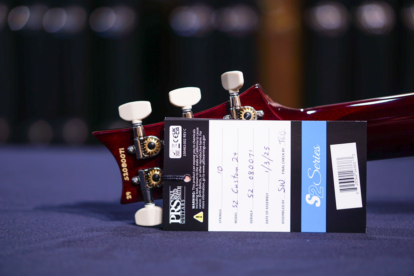 PRS S2 Custom 24 Faded Gray Black Purple Burst S2080071 2025