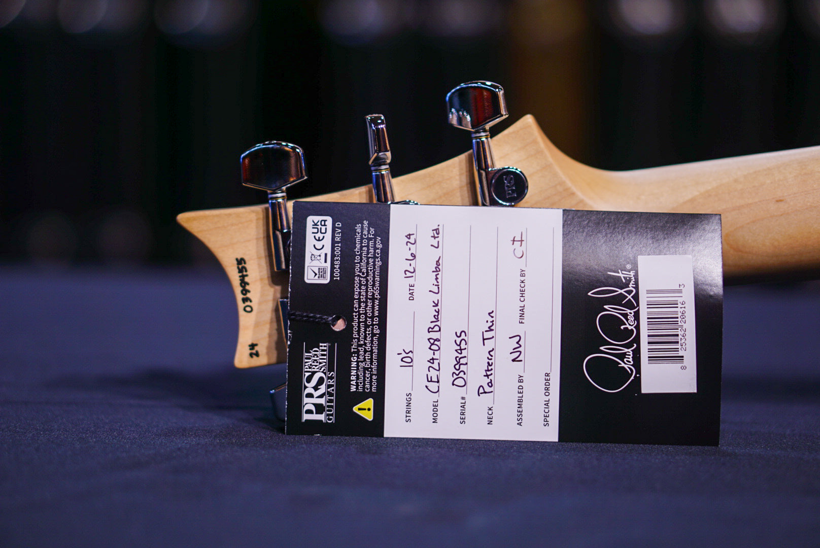 PRS CE 24-08 Black Limba Limited Edition 0399455