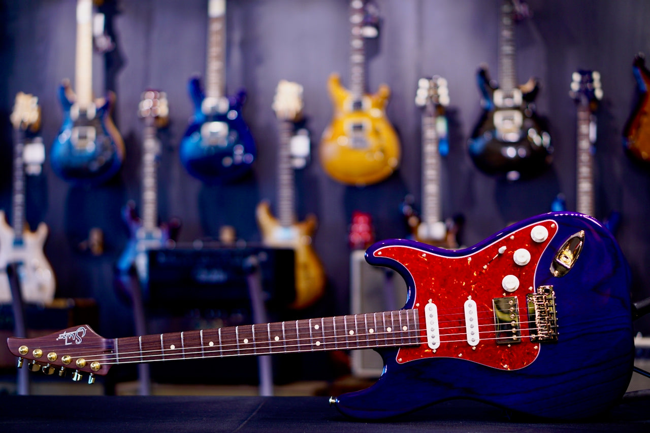 Suhr Classic S Custom Trans Purple Rosewood Neck & Gold Package 85901