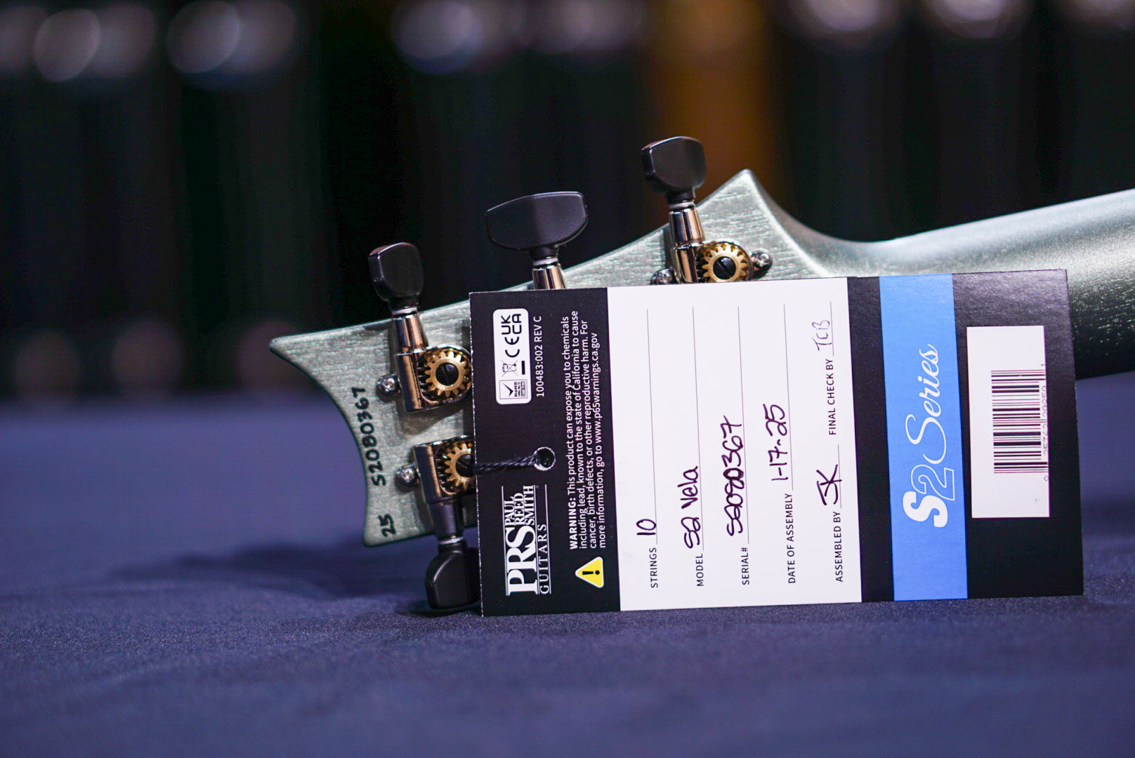 PRS S2 Vela Satin Mavis Mint Metallic 2025 S2080367