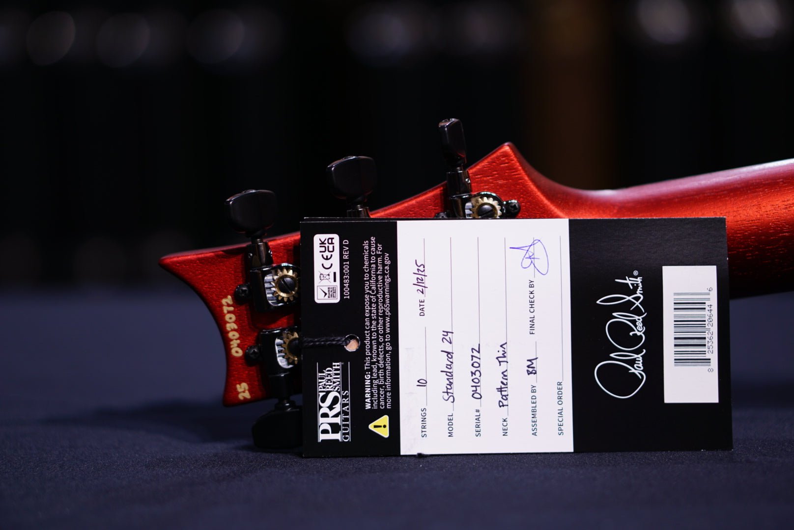 PRS Core Standard 24 Satin Red Apple Metallic 0403072
