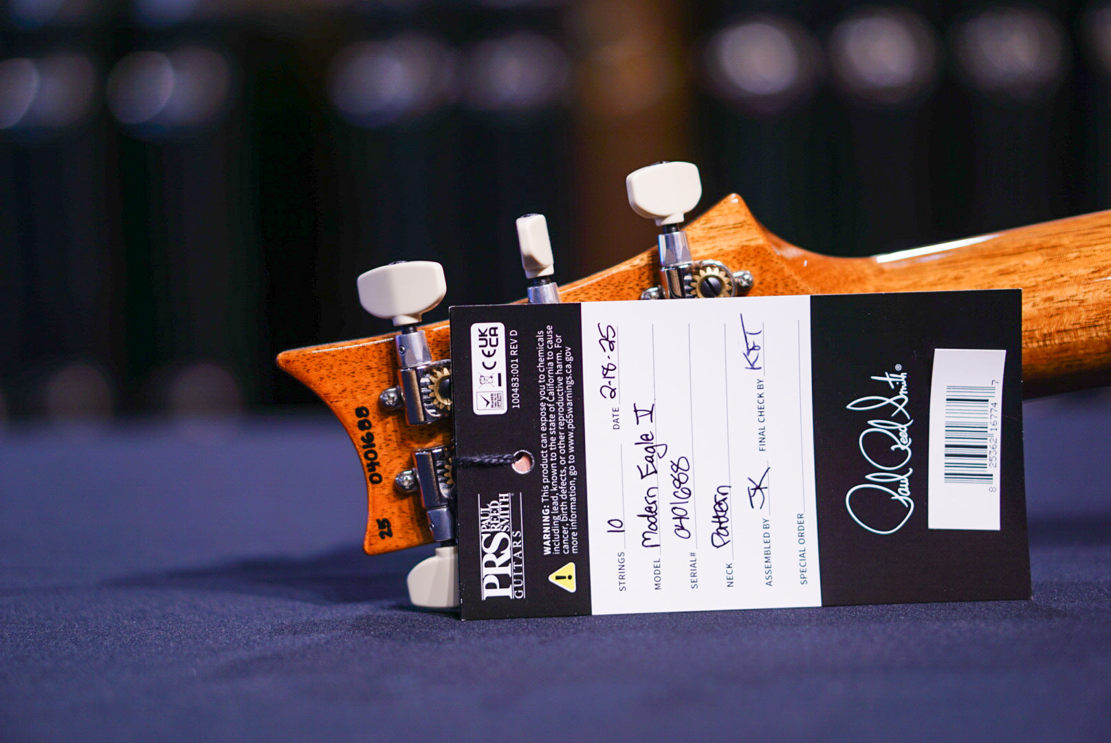 PRS Modern Eagle V Yellow Tiger 0401688