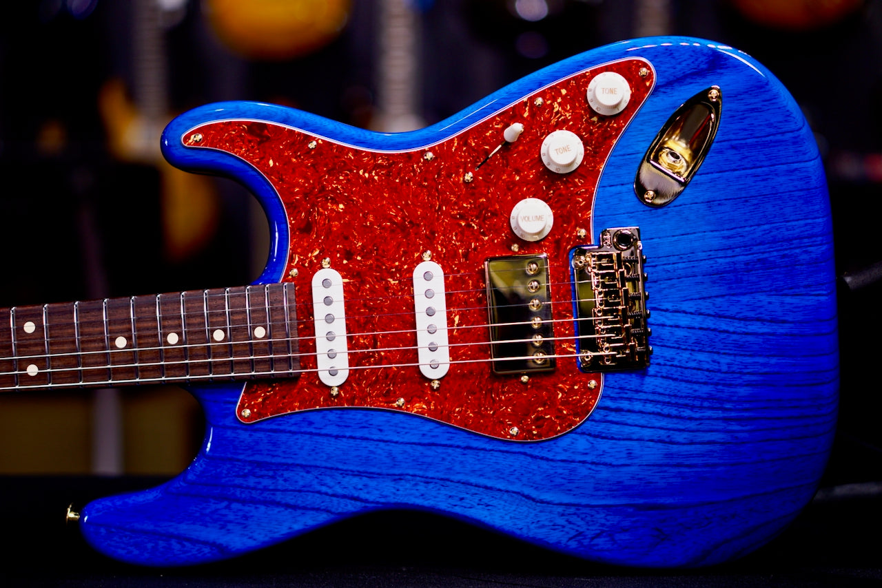 Suhr Classic S Custom Trans Blue Rosewood Neck & Gold Package 85999
