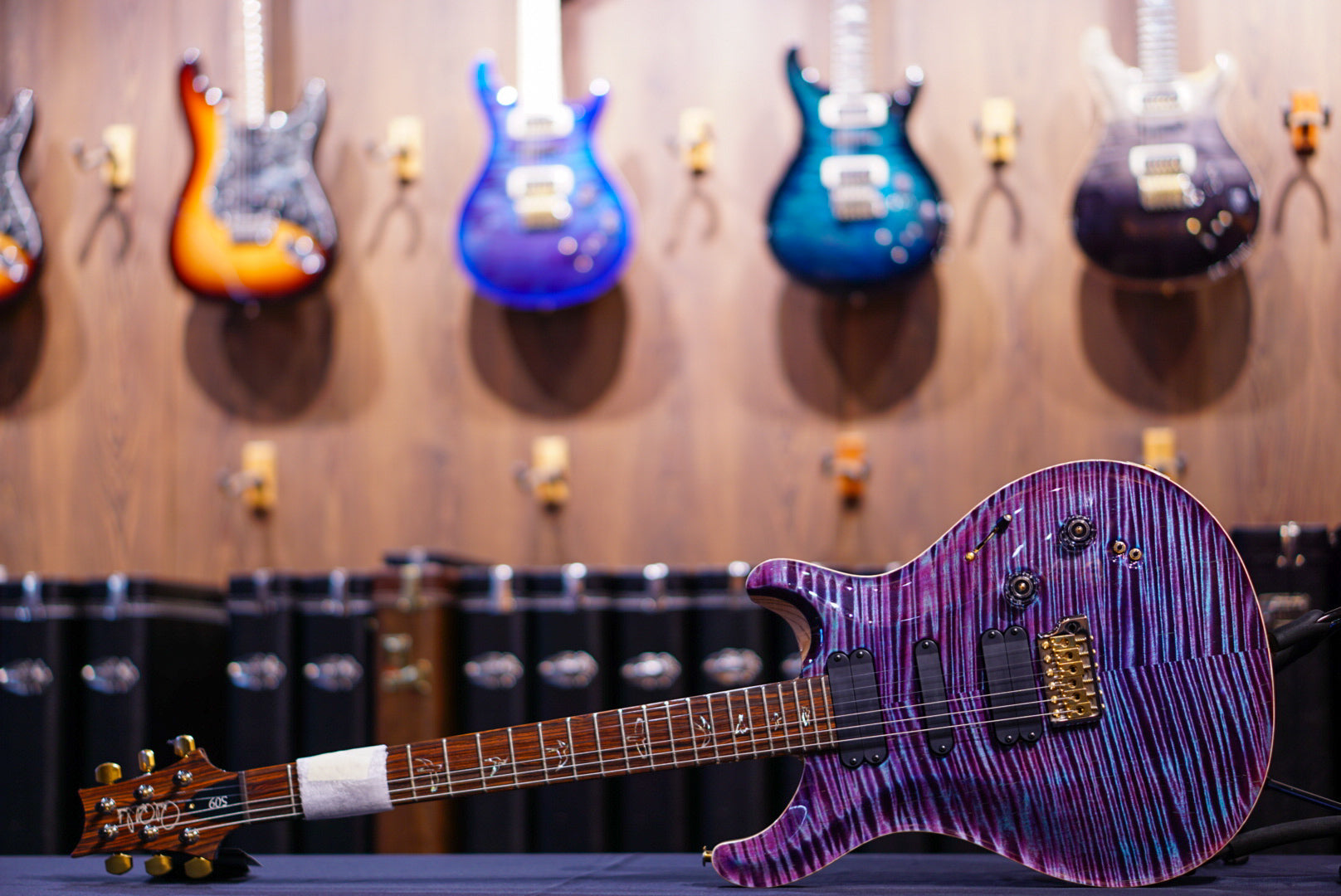 PRS 509 wood library w flame neck Violet 10 Top 0400001