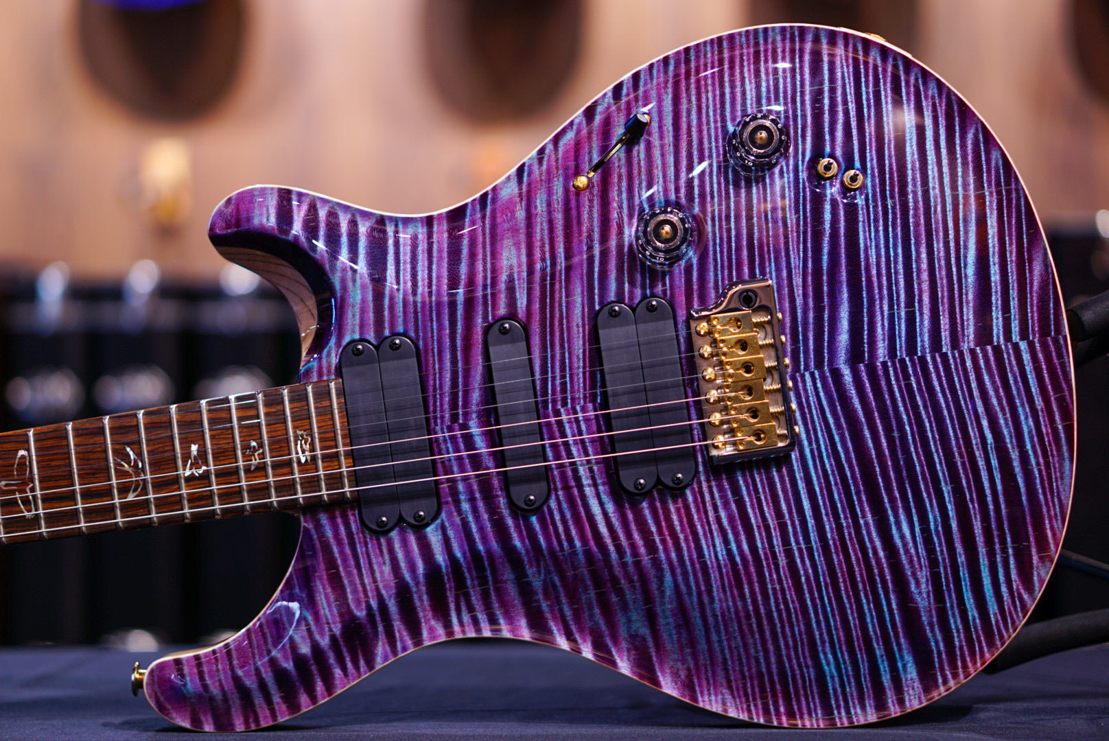 PRS 509 wood library w flame neck Violet 10 Top 0400001