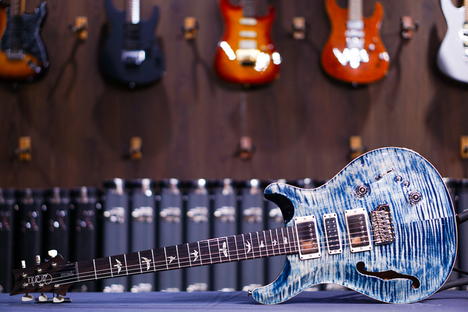 PRS Special semi hollow Faded Whale Blue 0378293