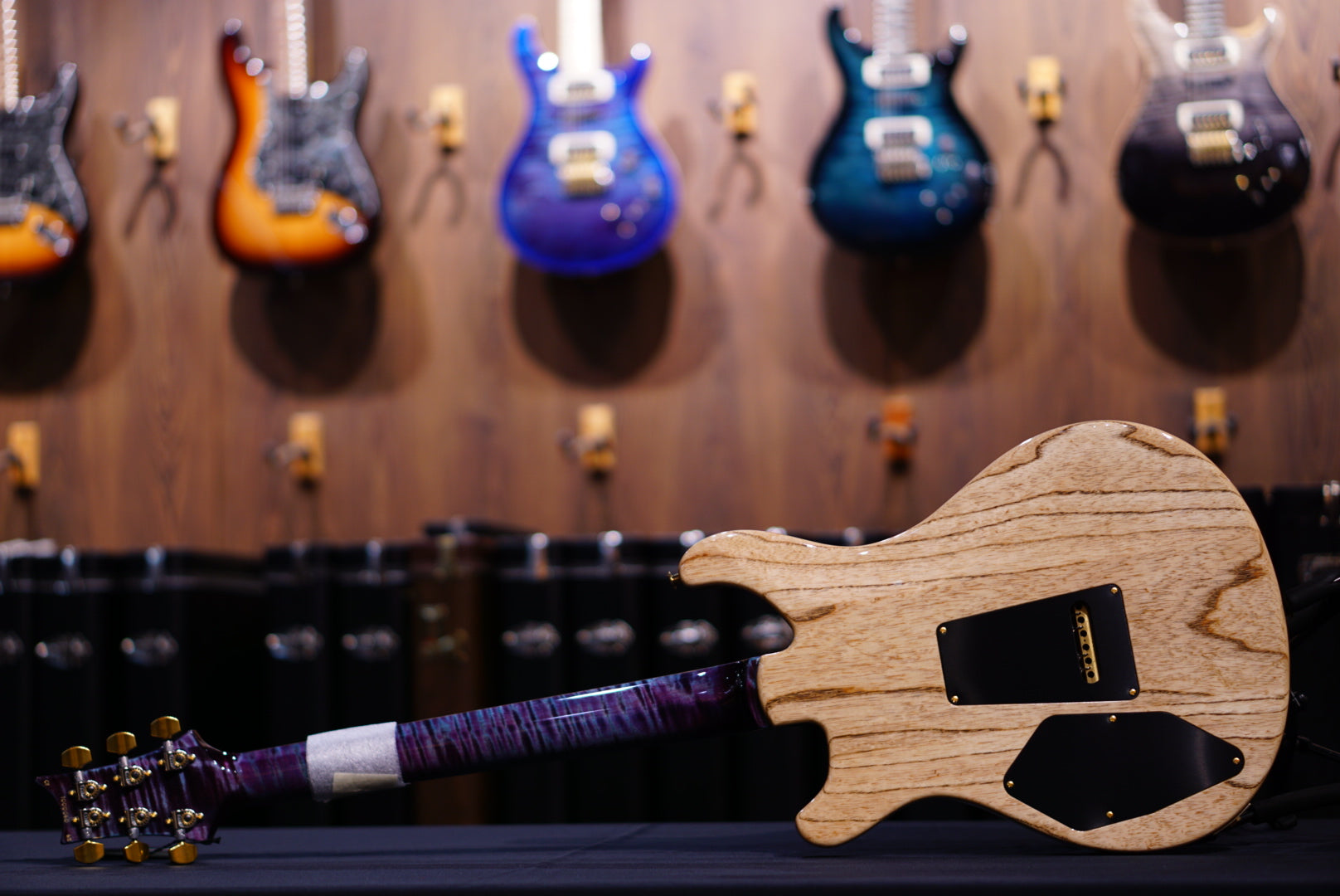 PRS 509 wood library w flame neck Violet 10 Top 0400001