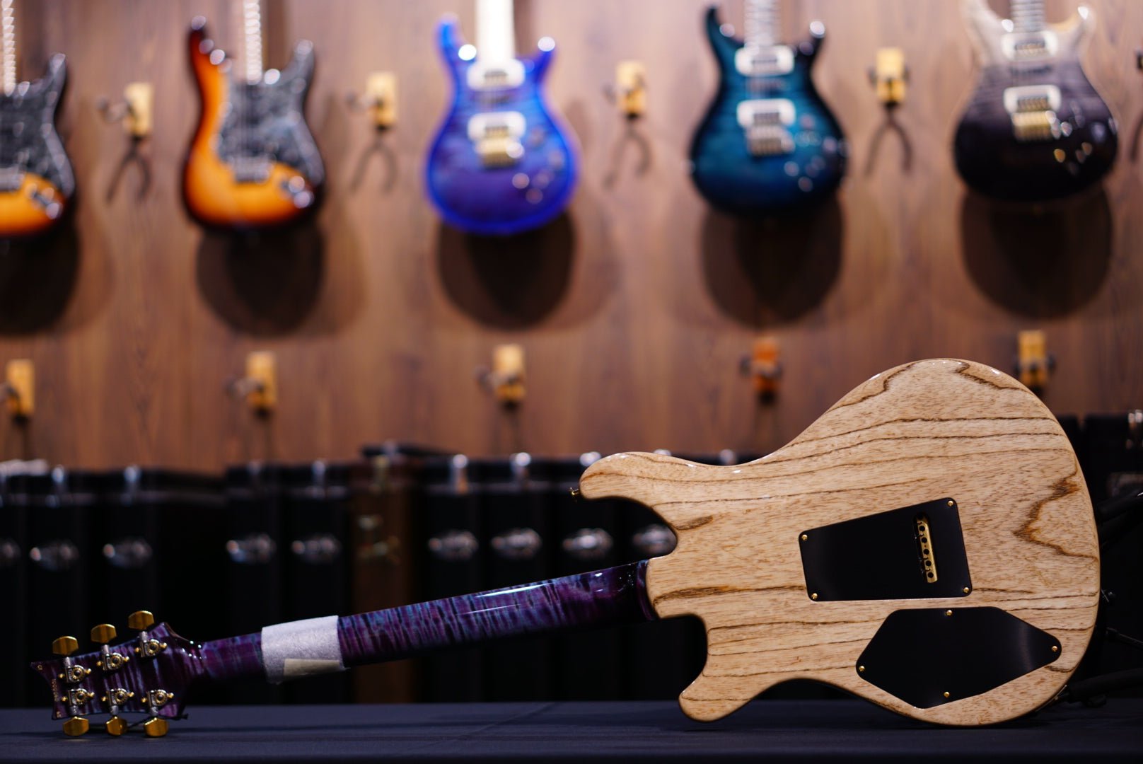 PRS 509 wood library w flame neck Violet 10 Top 0400001