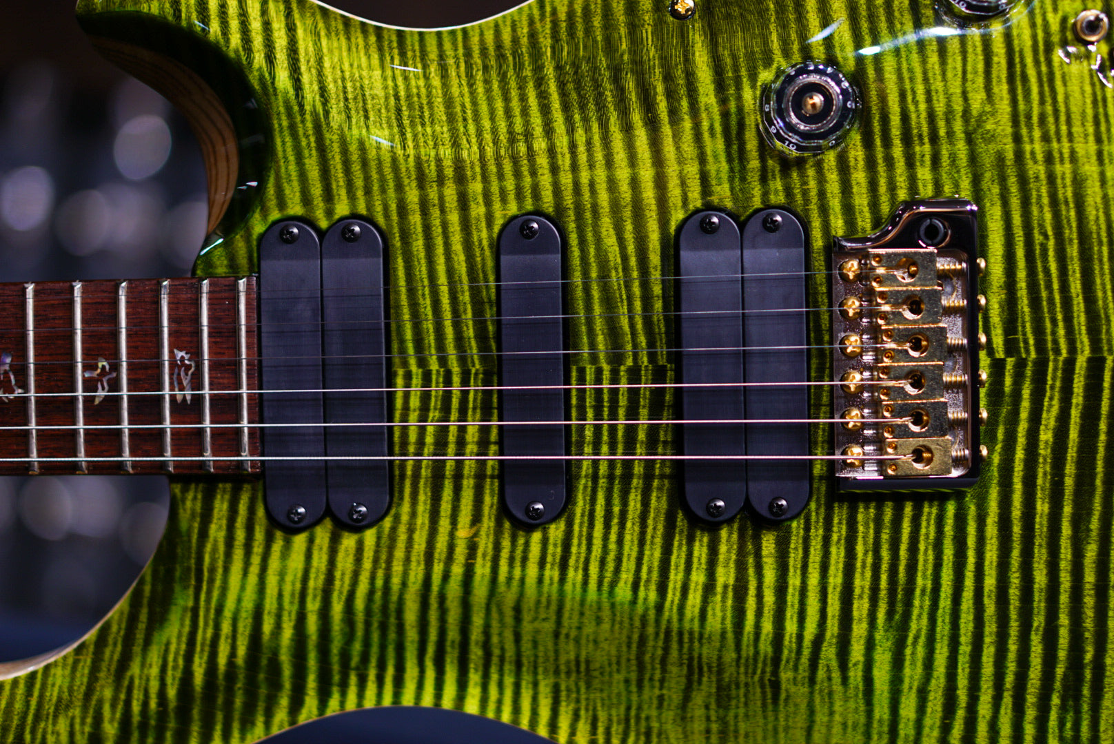 PRS 509 wood library w flame neck jade 10 Top 0374814