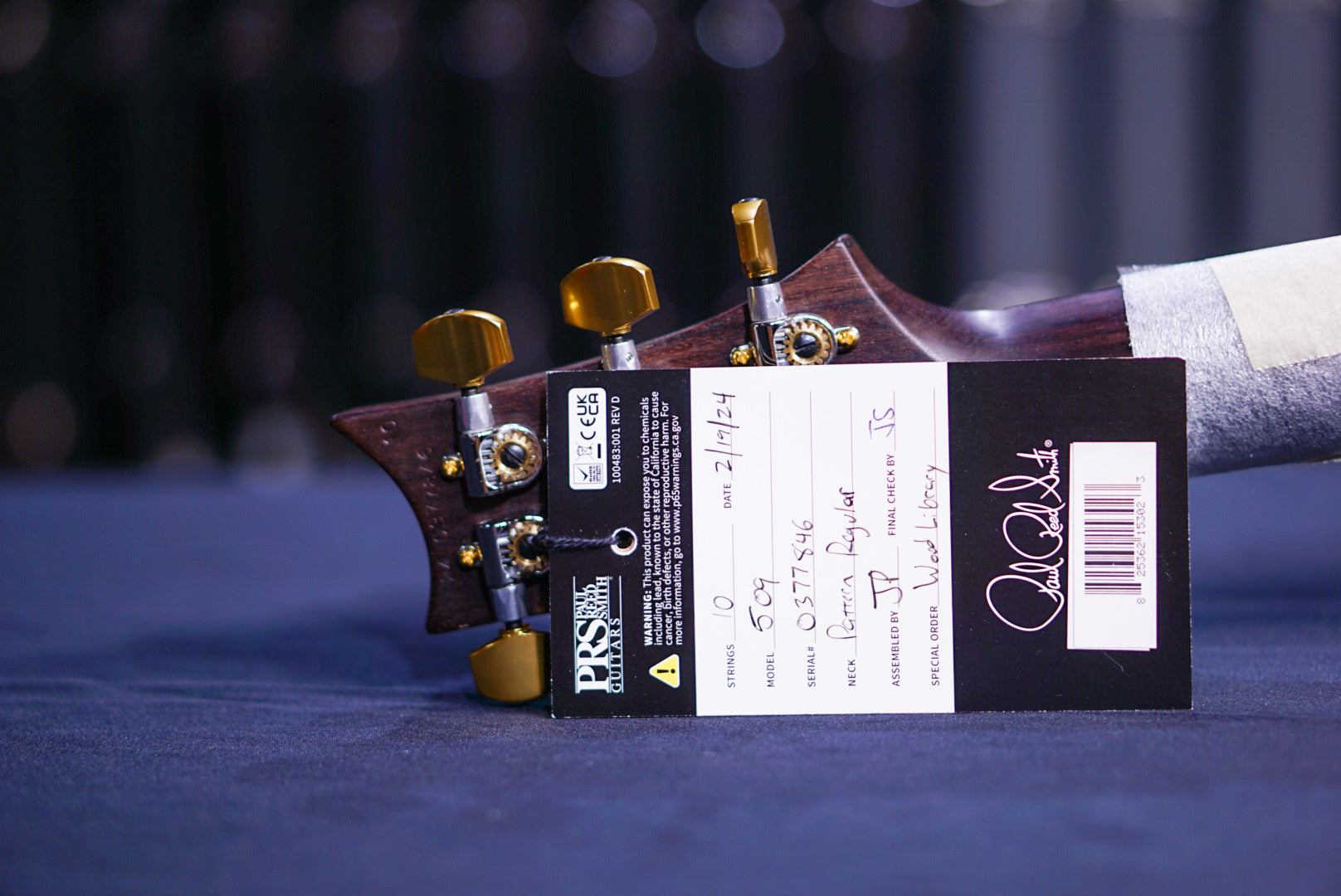 PRS 509 wood library w rosewood neck Jade 10 Top 0377846