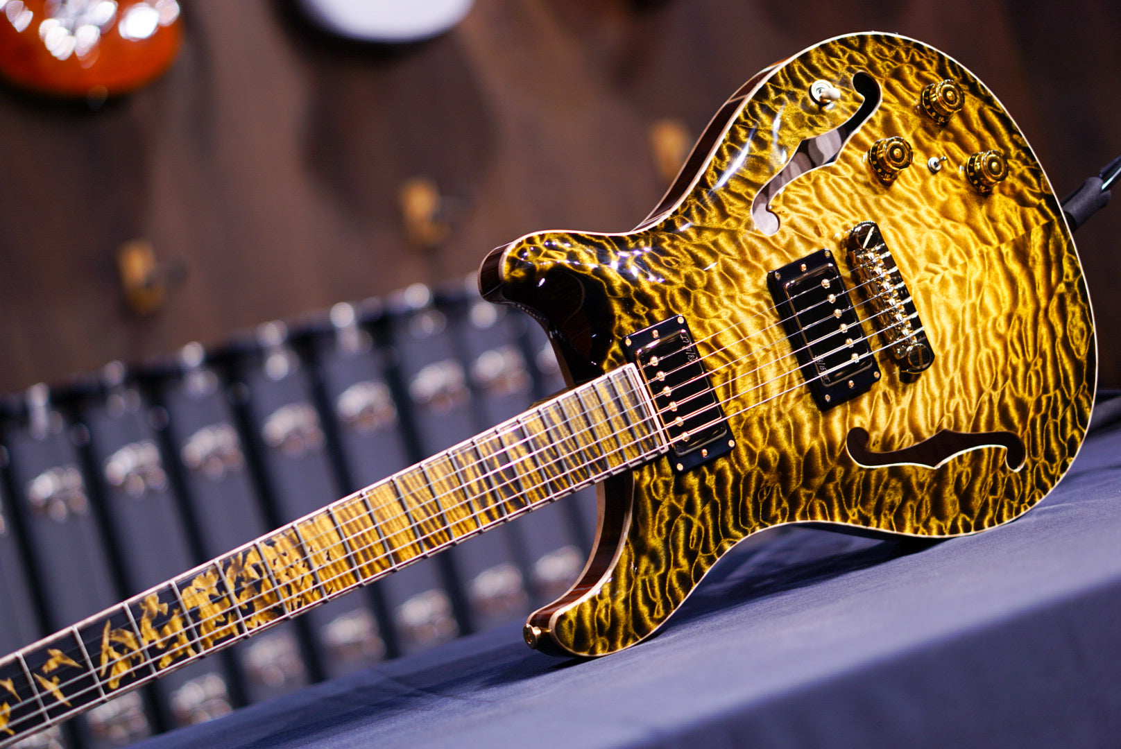 PRS Private Stock Hollowbody II Sandstorm Glow Birds of a Feather