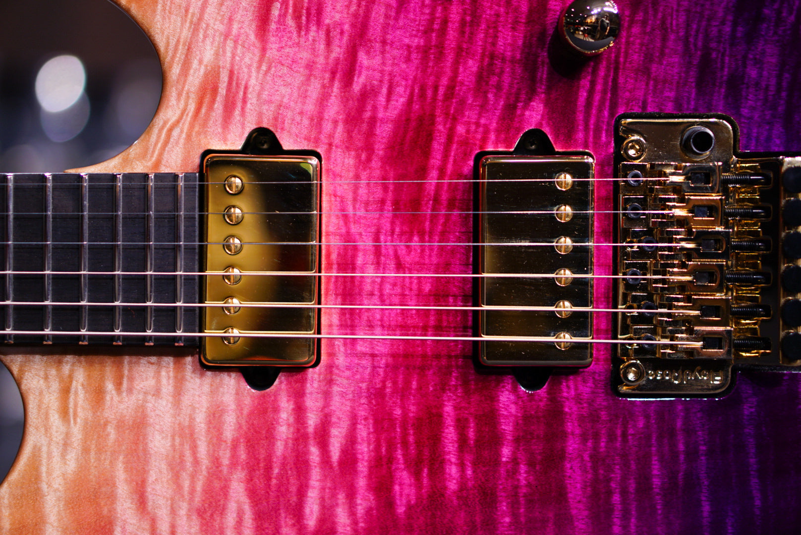 Suhr modern custom one piece flame body purple gradient 64736