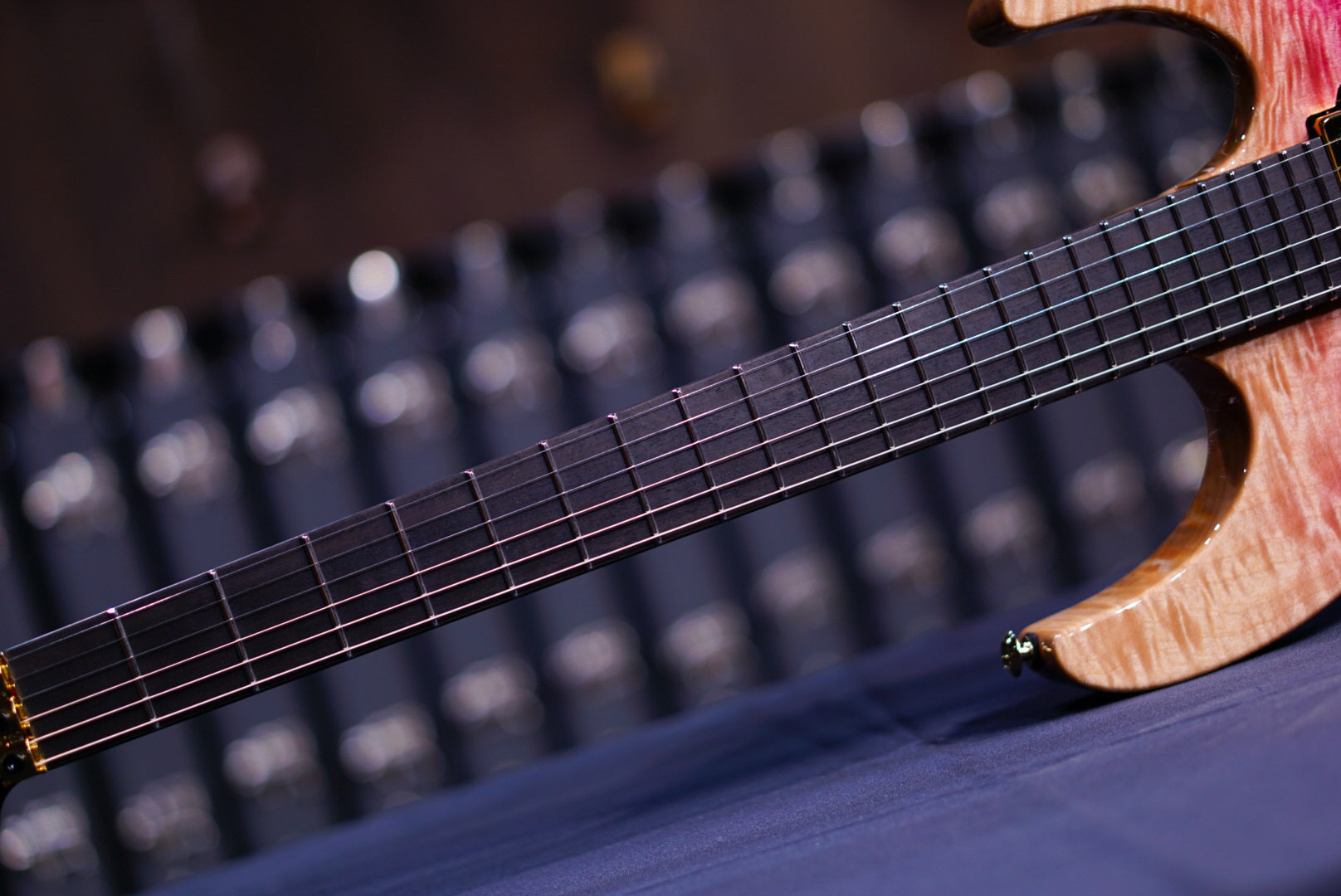 Suhr modern custom one piece flame body purple gradient 64736