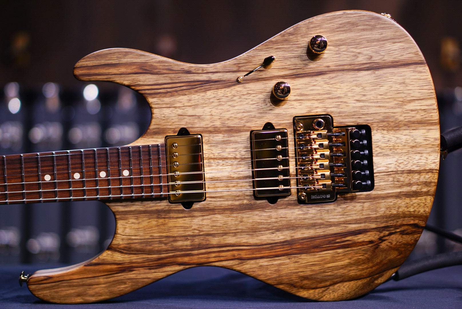 Suhr custom modern set neck black limba 61663 gold package