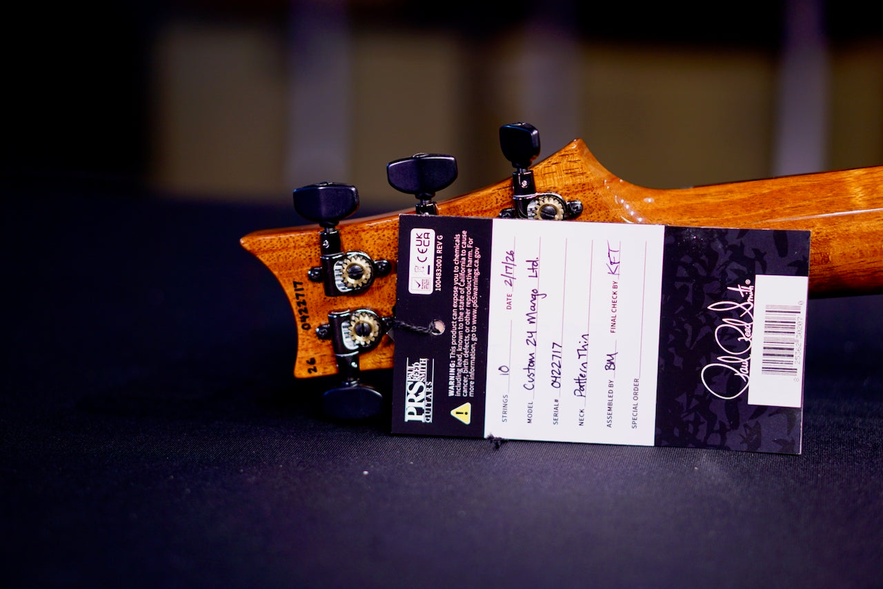 PRS Custom 24 Mango Top Blood Violet Ltd Ed 0422717