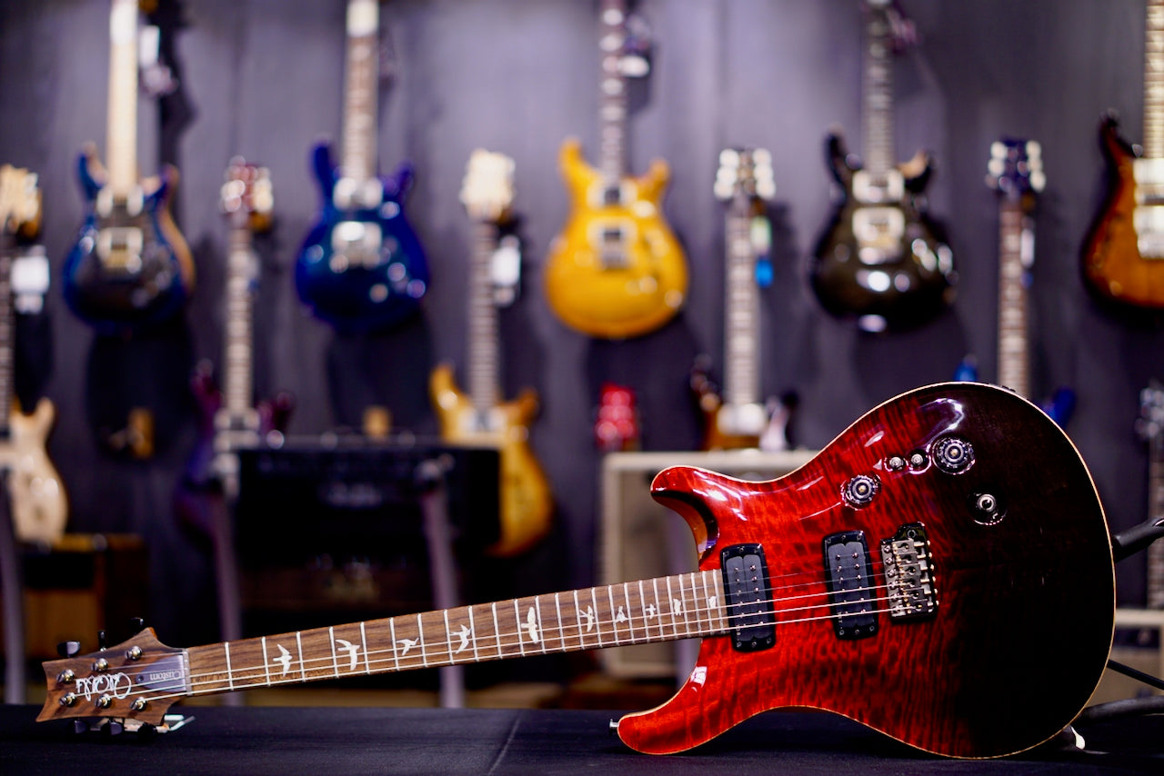 PRS Custom 24-08 Mango Top Fire Red / Gray Black Fade Ltd Ed 0422887