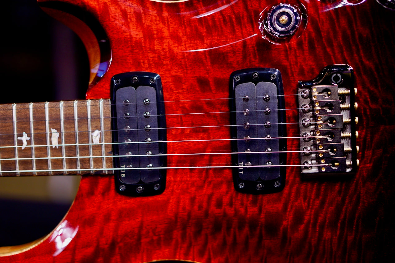 PRS Custom 24-08 Mango Top Fire Red / Gray Black Fade Ltd Ed 0422887