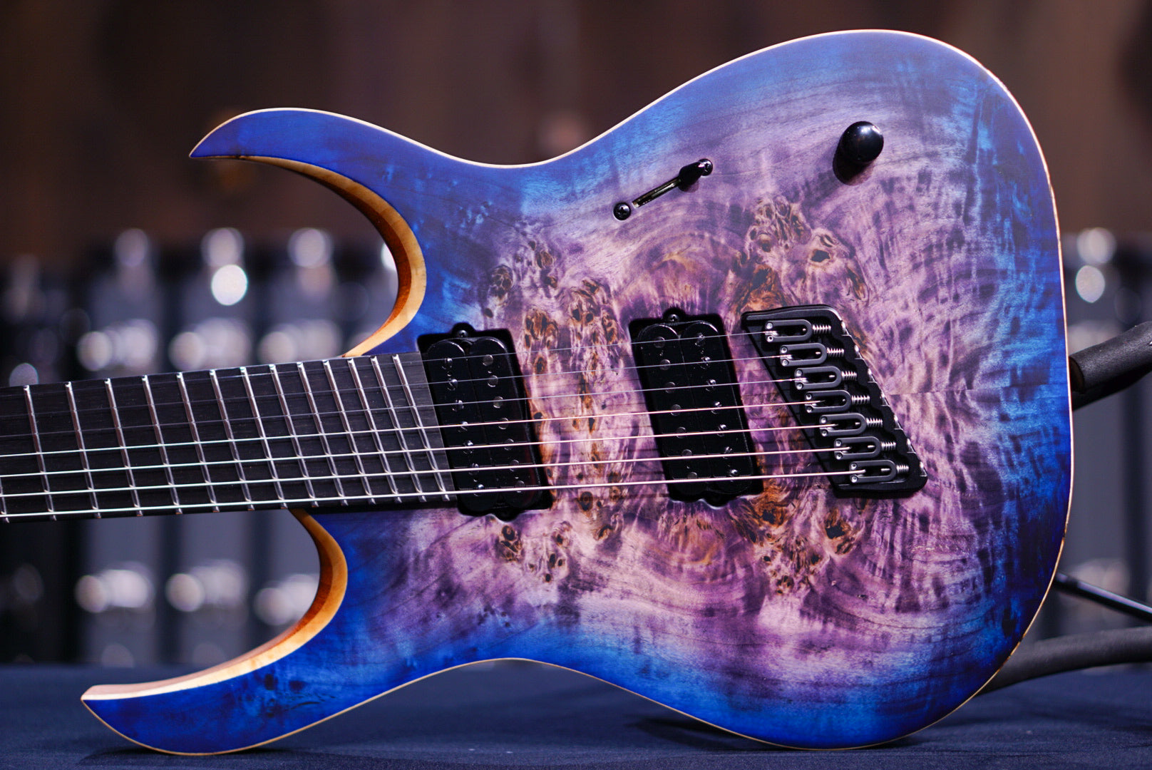 Mayones Duvell elite VF7 trans dirty purple blue burst satine DF2311583